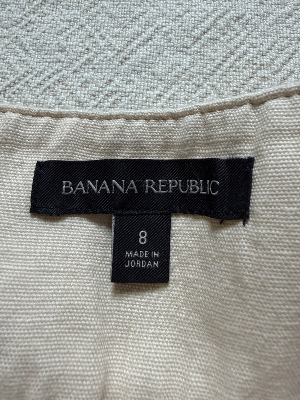 Banana Republic Linen Blend Safari Light Beige Shorts 8 Summer Side Buckles - Picture 9 of 12